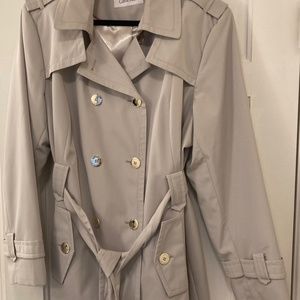 Calvin Klein Double Breasted Trench Coat - New Never Used Size 16 / 1X